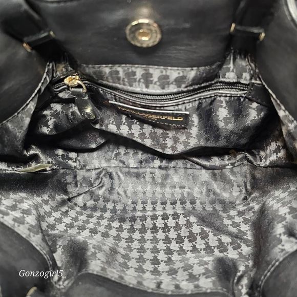 Karl Lagerfeld Color Block Shoulder Bag/Crossbody Pearl Accents - Picture 8 of 8